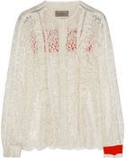 Preen Hall Ruffled Lace Top - Lyst