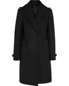 Burberry Prorsum Wool Twill Coat - Lyst