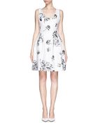 Prabal Gurung Rose Jacquard Molded Seam Dress - Lyst