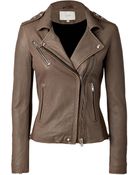 IRO Lamb Leather Biker Jacket - Lyst