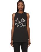 3.1 Phillip Lim Black Studded Lights Out Tank Top - Lyst