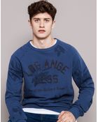 Pull&Bear Print Sweatshirt - Lyst