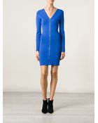Alexander Wang Fitted Zip Front Dress - Lyst