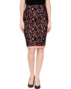 MSGM Knee Length Skirt - Lyst