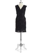 Marina Sequin Cocktail Dress - Lyst