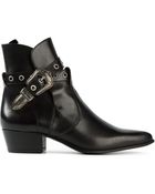 Saint Laurent Duckies Ankle Boots - Lyst