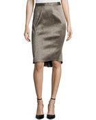 Zac Zac Posen Metallic Jacquard Skirt - Lyst