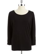 Calvin Klein Dolman Sleeved Top - Lyst