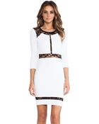 Donna Mizani Paneled Lace Dress - Lyst