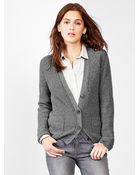 Gap Ribbed V-Neck Cardigan - Lyst