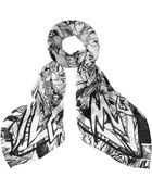 McQ by Alexander McQueen Manga Print Scarf - Lyst
