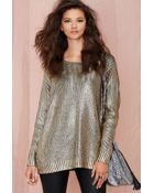 Nasty Gal Midas Ribbed Sweater - Lyst