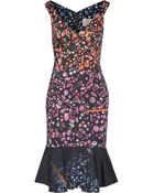 Preen Morgan Floral-Print Cotton-Blend Dress - Lyst
