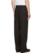 Alexander McQueen Black Wide_Leg Trousers - Lyst