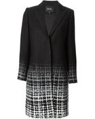 Raoul Ombré Check Pattern Coat - Lyst
