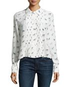 Lafayette 148 New York Jayna Layered Ruffle Blouse - Lyst