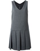 Marc By Marc Jacobs Pleated Skirt Shift Dress - Lyst