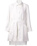 Issey Miyake Belted Coat - Lyst