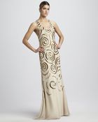 Aidan By Aidan Mattox Sleeveless Beaded Gown - Lyst