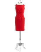 Anne Klein Sunburst Pleated Sheath Dress - Lyst
