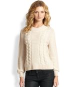 Joie Greer Cable-Knit Wool Sweater - Lyst