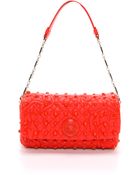 Versace Leather Shoulder Bag Scarlet - Lyst