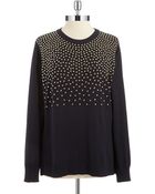 Michael Michael Kors Studded Sweater - Lyst