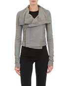 Rick Owens Suede Biker Jacket - Lyst