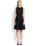 Prabal Gurung Bow Drape-Front Dress - Lyst
