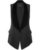 Alexander Wang Cotton Wool Twill Tailored Vest - Lyst