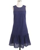 J.Crew Anna Dress In Organza Eyelet - Lyst