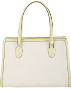 Valextra Medium Canvas Tote With Crocodile Trim - Lyst