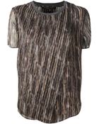 Theyskens' Theory Wrap Front Tshirt - Lyst