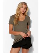 Truly Madly Deeply Slouchy Scoopneck Tee - Lyst