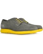 D’acquasparta Gray Suede Oxford W/ Yellow Rubber Sole - Lyst