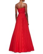 Alexis Neuss Strapless Gown W/ Lace Sides - Lyst