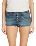 Free People Mid-Rise Cutoff Denim Shorts - Lyst