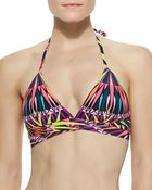 Mara Hoffman Reversible Wrap-Around Halter Top - Lyst