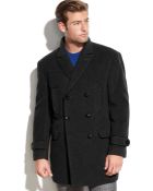 Calvin Klein Solid Double-Breasted Peacoat - Lyst