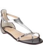Christian Louboutin Athena Tstrap Flat Sandals - Lyst