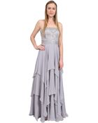 Sue Wong Beaded Strapless Gown - Lyst
