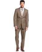 Kenneth Cole Reaction Tan Tick Slim-Fit Suit - Lyst