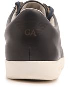 Armani Jeans Ga Navy Leather Sneakers - Lyst