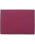 Lanvin Pink Leather Card Holder - Lyst