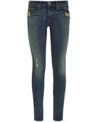 Rag & Bone Distressed Skinny Jeans - Lyst