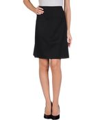 Jil Sander Navy Knee Length Skirt - Lyst