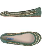 Prada Ballet Flats - Lyst