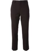 Jil Sander Cropped Trousers - Lyst