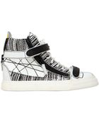 Giuseppe Zanotti 20Mm Graffiti Printed Leather Sneakers - Lyst
