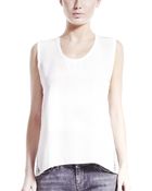 Mason by Michelle Mason Lace Muscle Tank - Lyst